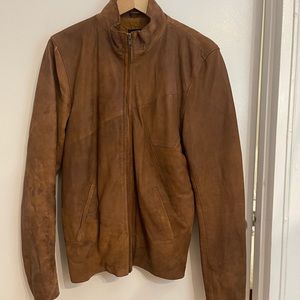Zanerobe camel color leather jacket